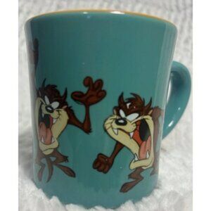 Vintage LOONEY TUNES Taz Green Tasmanian Devil Coffee Mug Cup